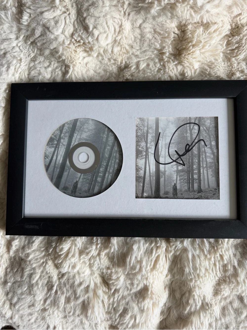 Taylor Swift Folklore Framed Signed CD Display Frame